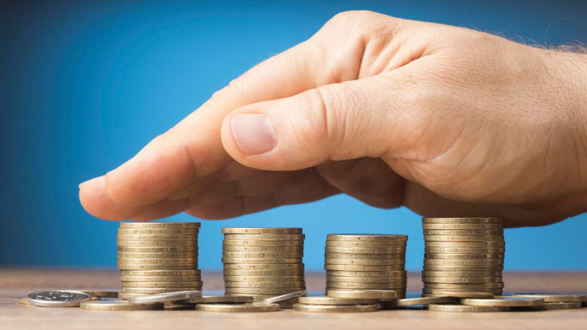 Unas monedas apiliadas